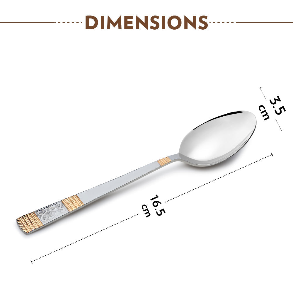 Borosil Venice Dessert Spoon, Set of 6, 16.5cm