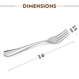 Borosil Eva Dinner Fork, Set of 6-18 cm