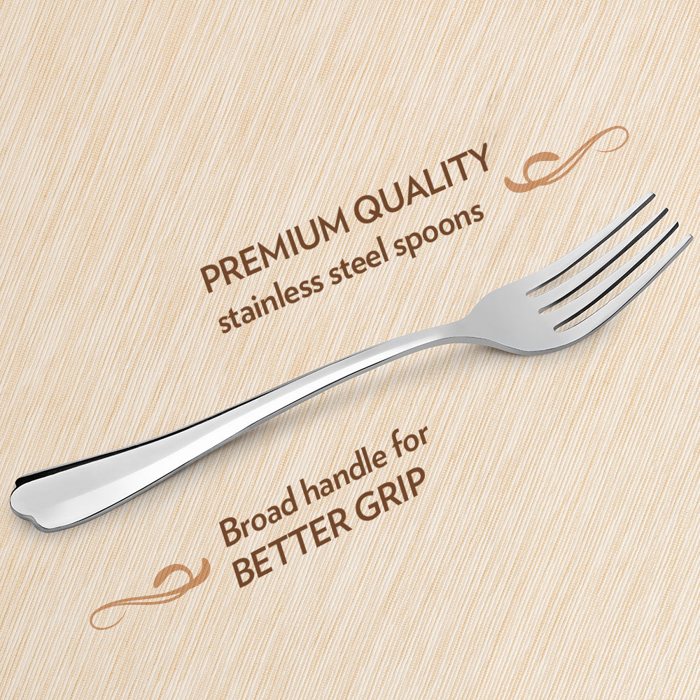 Borosil Eva Dinner Fork, Set of 6-18 cm