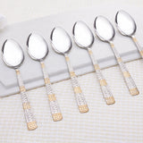 Borosil Gold Dinner Spoon, Set Set of 6, 18.3cm