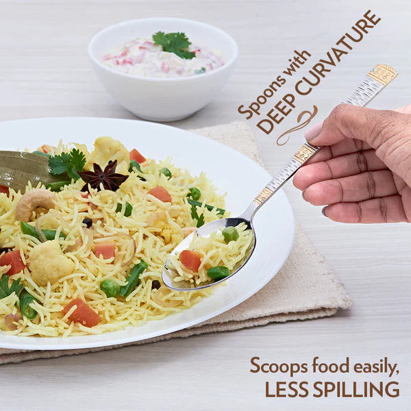 Borosil Gold Dinner Spoon Set