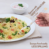 Borosil Gold Dinner Spoon, Set Set of 6, 18.3cm