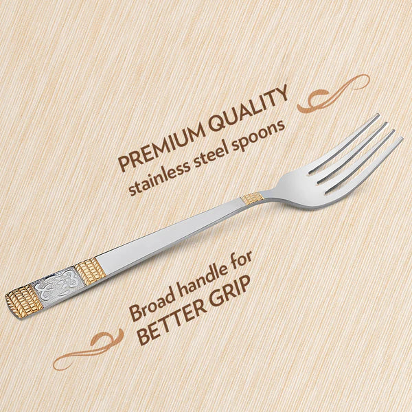 Borosil Venice Dinner Fork, Set of 6-18 cm