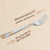 Borosil Venice Dinner Fork, Set of 6-18 cm