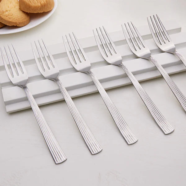 Borosil Vintage Dinner Fork, Set of 6-19.5 cm