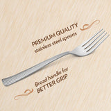 Borosil Vintage Dinner Fork, Set of 6-19.5 cm
