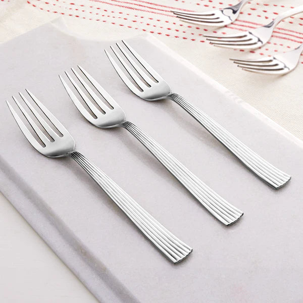 Borosil Vintage Dinner Fork, Set of 6-19.5 cm