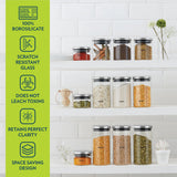 Borosil Classic Glass Jar Set with SS Lid
