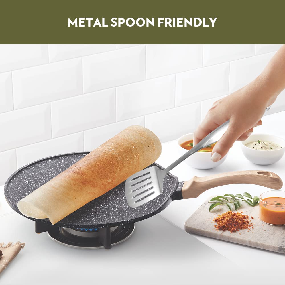 Borosil Vajra Nonstick Flat Tawa 28CM