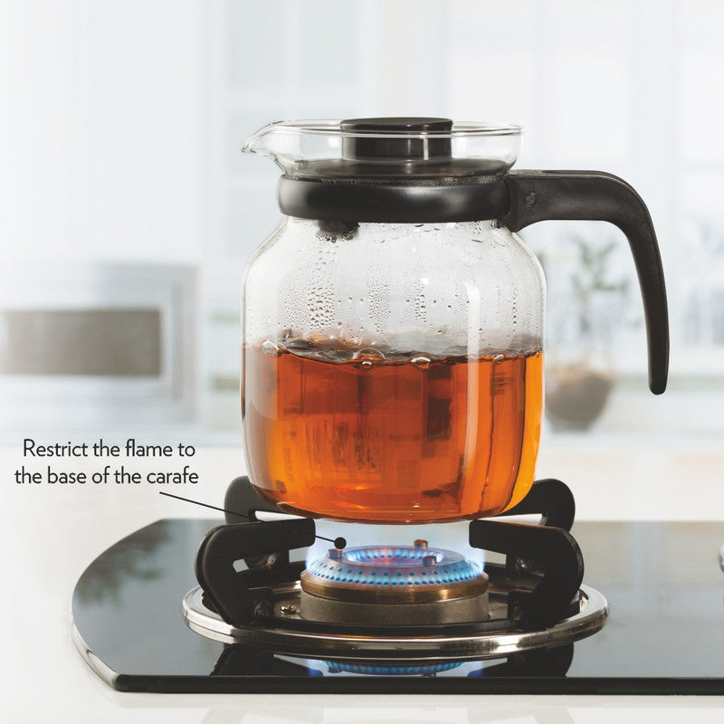 Borosil Classic Tea Set, Mini Set of 2, 0.65L Carafe + 2 Mugs