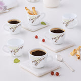 Borosil Larah Opalware Oak Cup Set