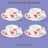 Borosil Larah Diana Cup n Saucer Set