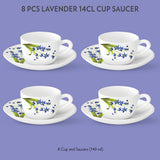 Borosil Larah Lavender Cup n Saucer Set