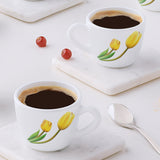 Borosil Larah Lyana Cup Set  of 6, 140ml