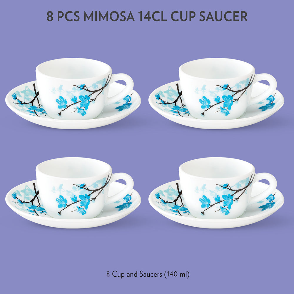 Borosil Larah Mimosa Cup n Saucer Set
