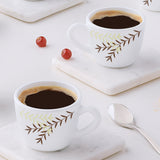 Borosil Larah Opalware Oak Cup Set