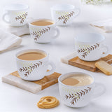 Borosil Larah Opalware Oak Cup Set