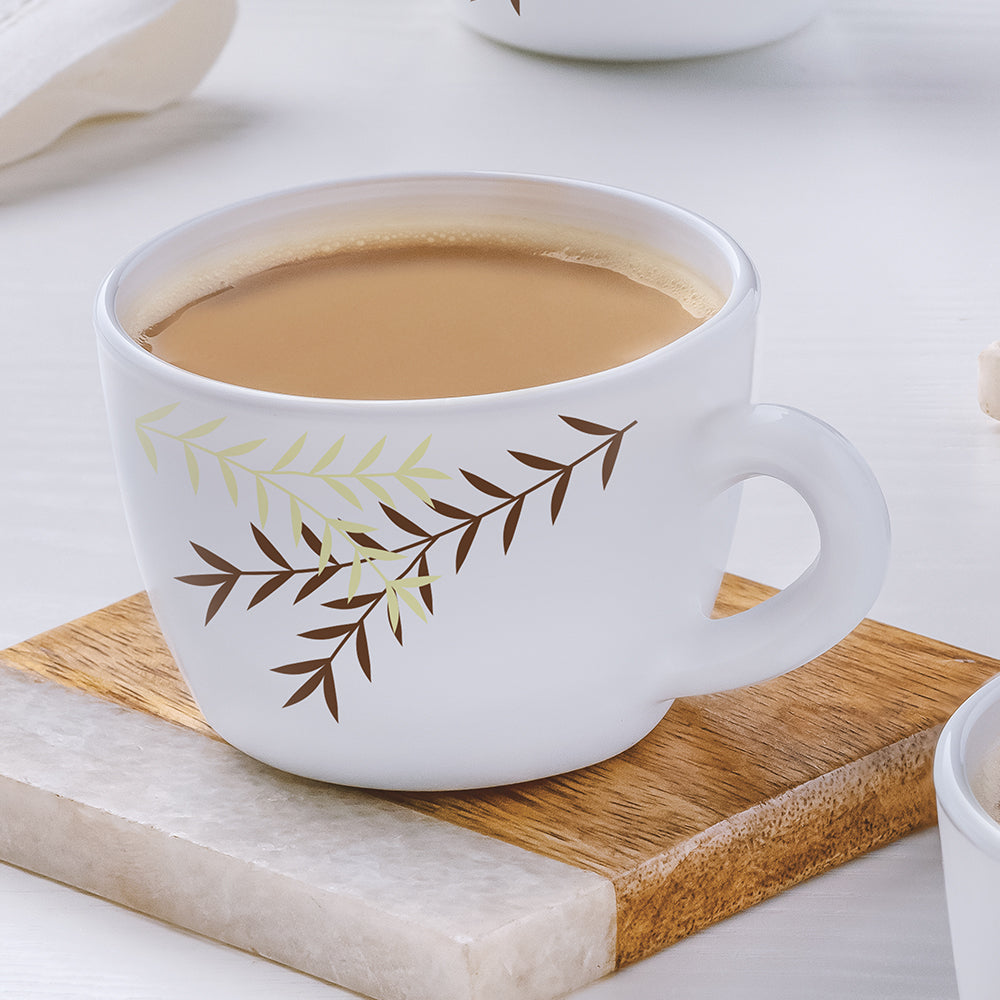 Borosil Larah Opalware Oak Cup Set
