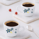 Borosil Larah Opalware Viva Cup Set of 6, 140ml