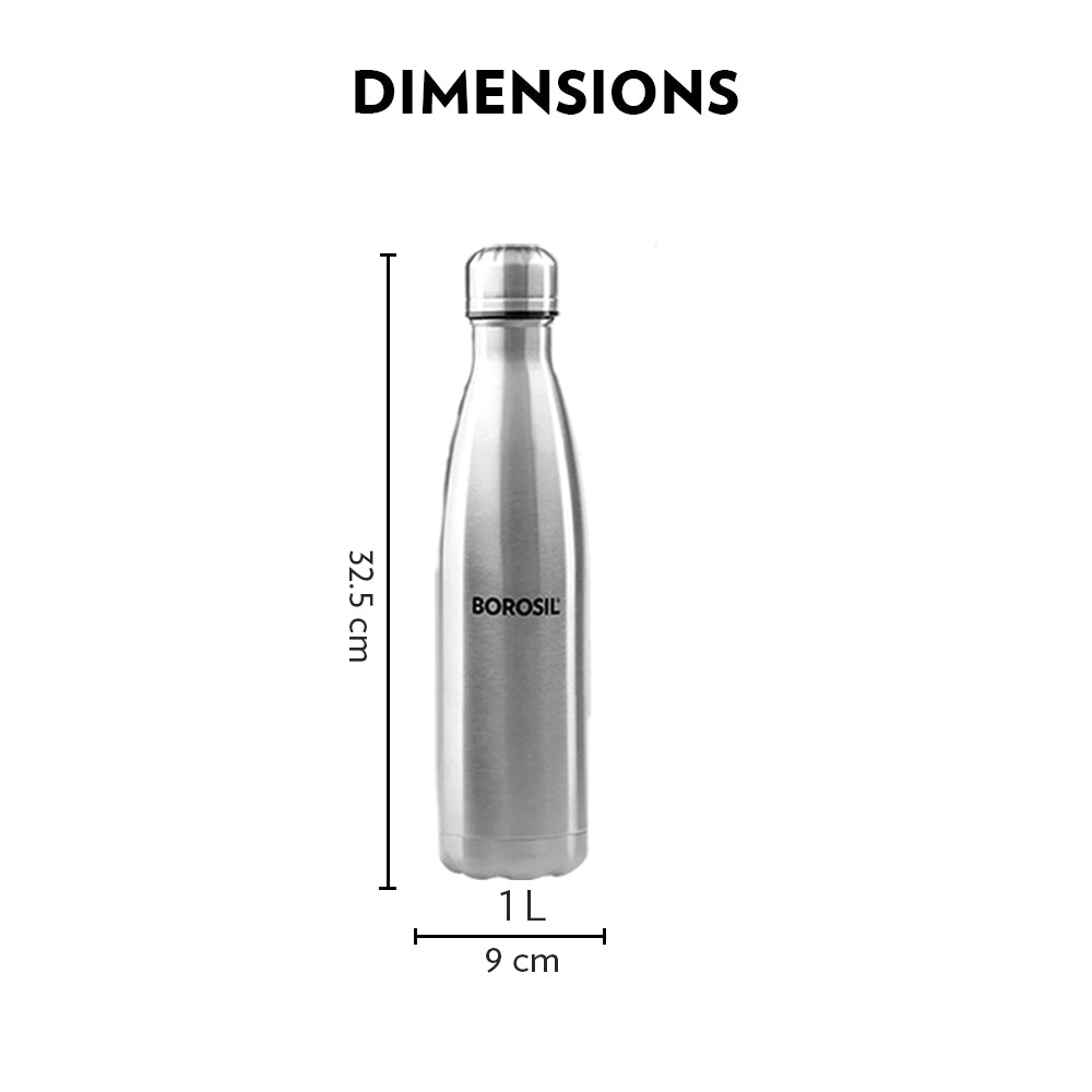 Borosil Bolt Double Wall Bottle