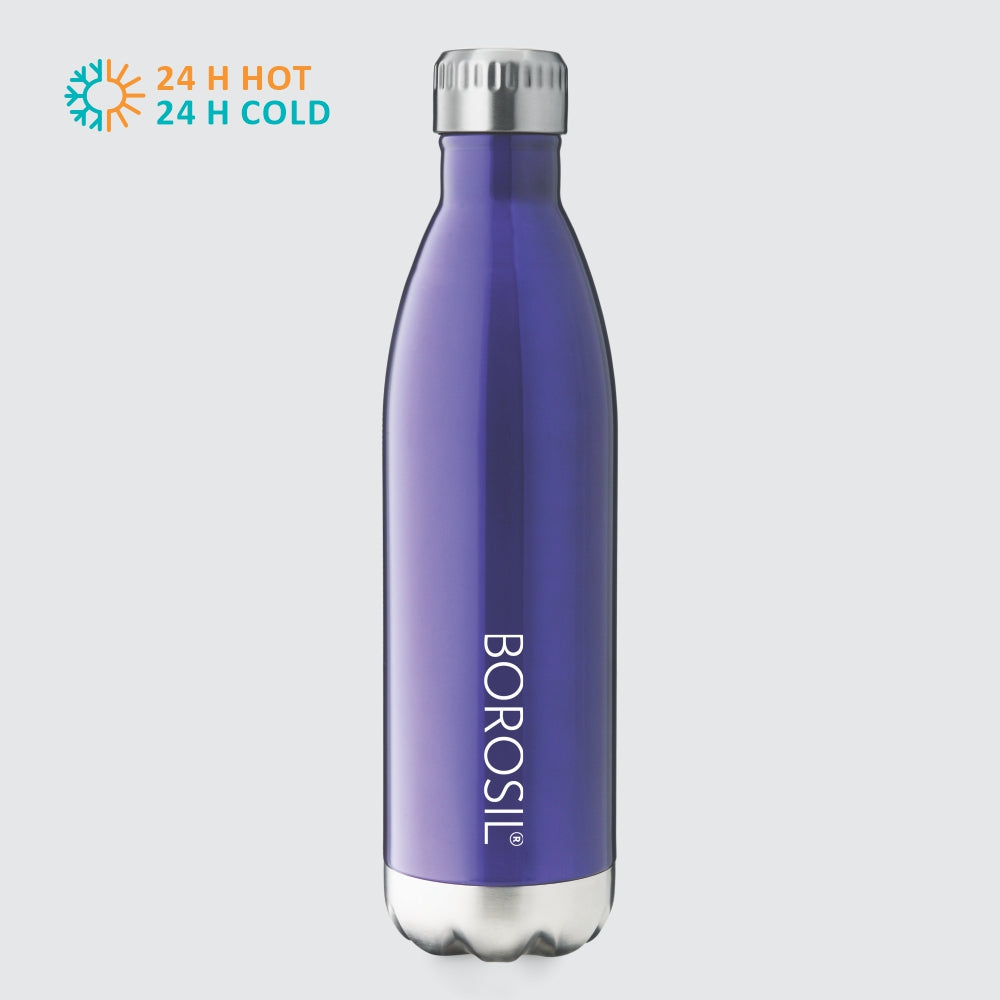 Borosil Bolt Trans Double Wall Bottle, Red