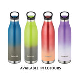 Borosil Colour Crush Double Wall Bottle, Violet 700ML