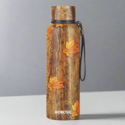 Borosil Trek Vaccum Insulated Bottle, Maple 700ml