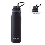 Borosil Gosport Double Wall Bottle, Black