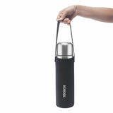 Borosil Thermo Flask Double Wall Bottle, Black 1L