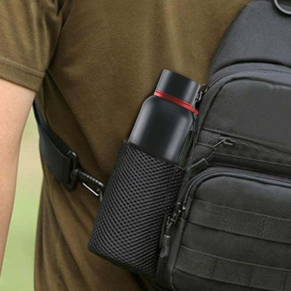 Borosil Trek Double Wall Bottle, Black