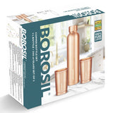 Borosil Eco Copper Bottle & Glass Set