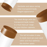 Milton Stack It Jars Brown 2pcs set 500ML