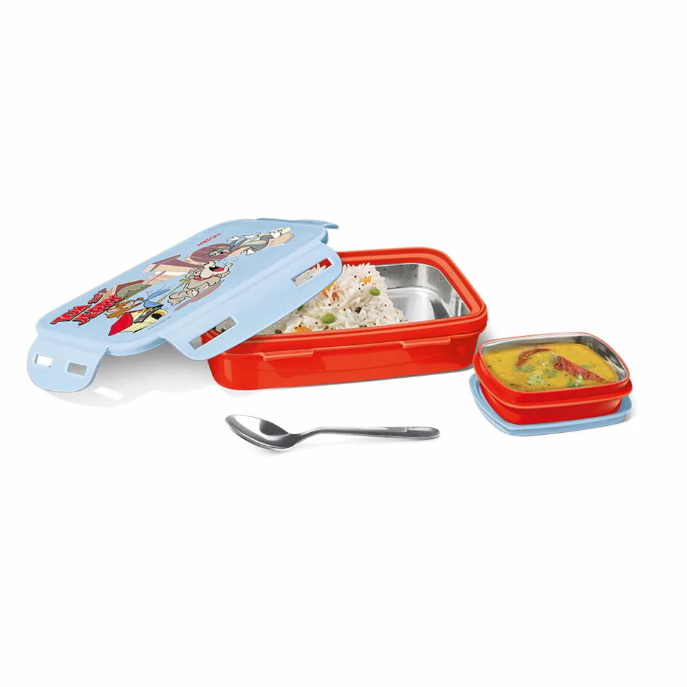 Milton Steely Tiffin Mini Lunchbox Red
