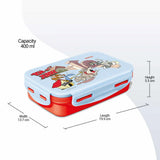 Milton Steely Tiffin Mini Lunchbox Red
