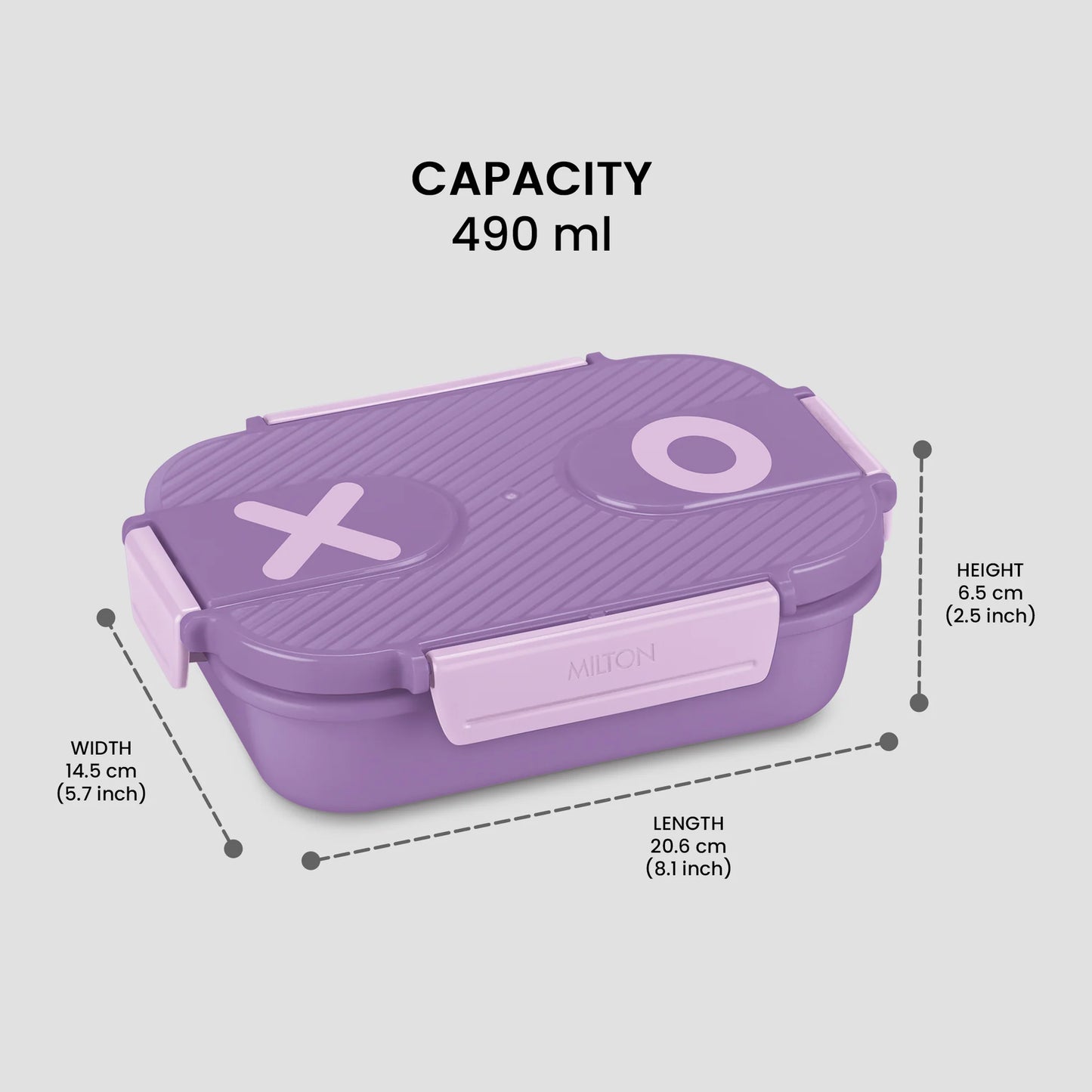 Milton Wondermeal Lunch Box Purple